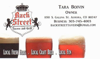 3 – Backstreet Tavern and Grill