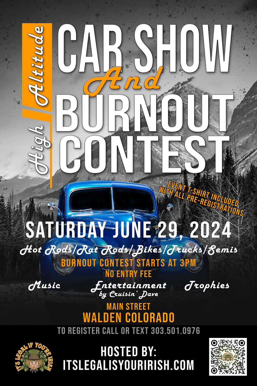 High Altitude Car Show and Burnout Contest 2024 - Walden, Colorado @ Main Street - Walden, Colorado | Walden | Colorado | United States